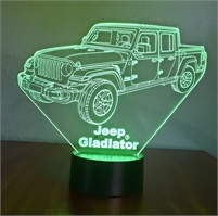 3D LED Lamp Jeep Gladiator Acrylic Panel #1277 by WestofKeyWest